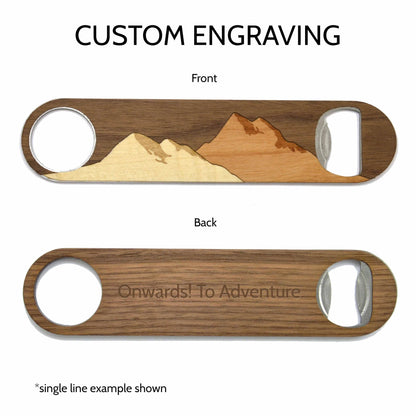 Handcrafted Wooden Bottle Opener Autumn Woods Collective