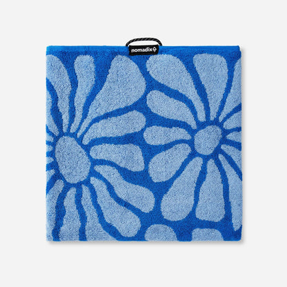 Organic Beach Towel: Lazy Daisy Stellar Coastal Blue Nomadix