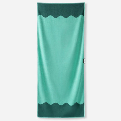 Organic Beach Towel: Lounge Teal Ocean Nomadix