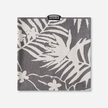 Organic Travel Towel: Retro Palms Black Nomadix