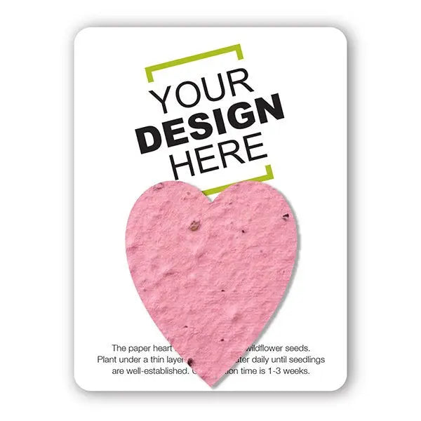 Custom Card with Seed Paper Shape Bloomin