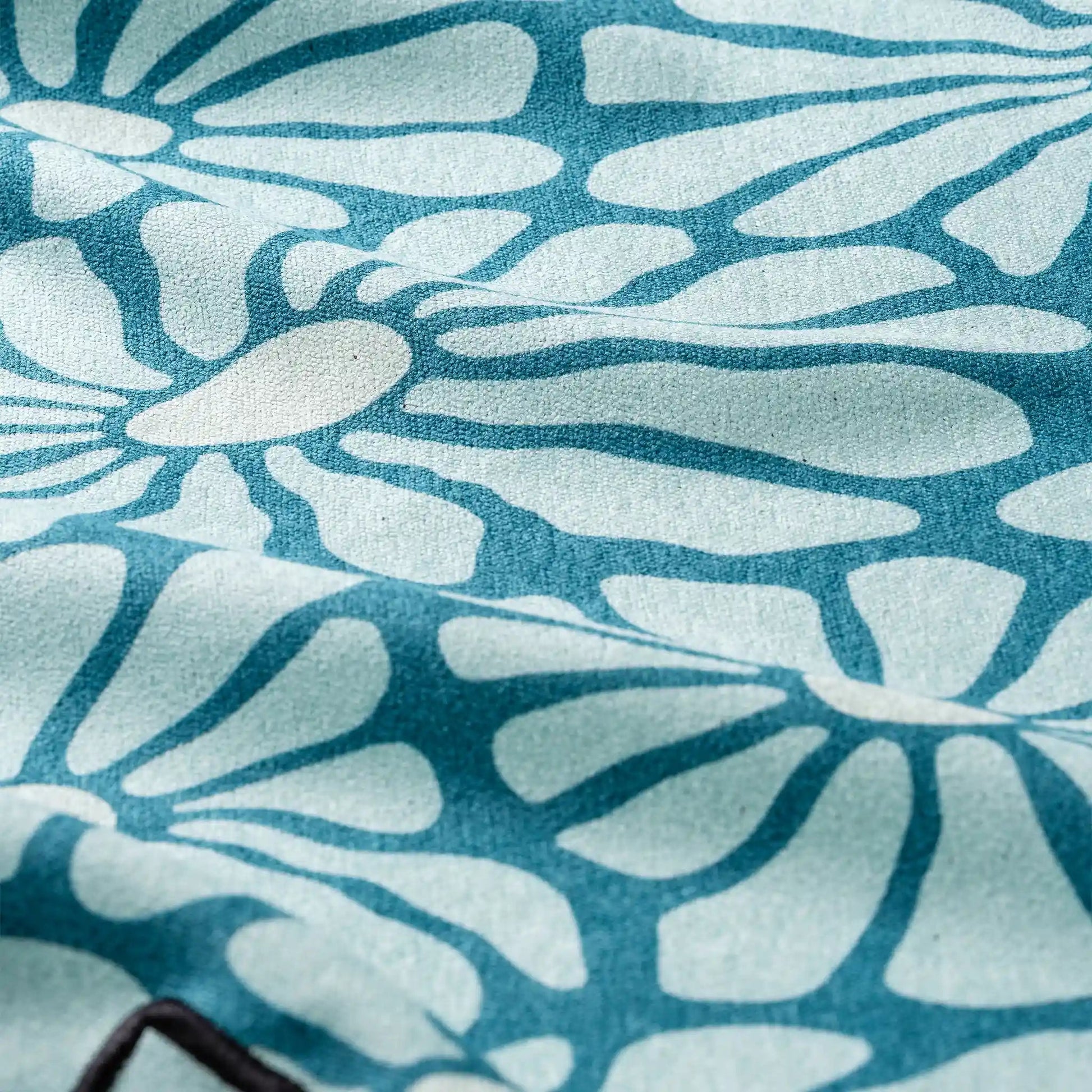Hand Towel: Lazy Daisy Seafoam Green Nomadix