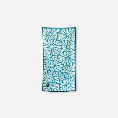 Hand Towel: Lazy Daisy Seafoam Green Nomadix