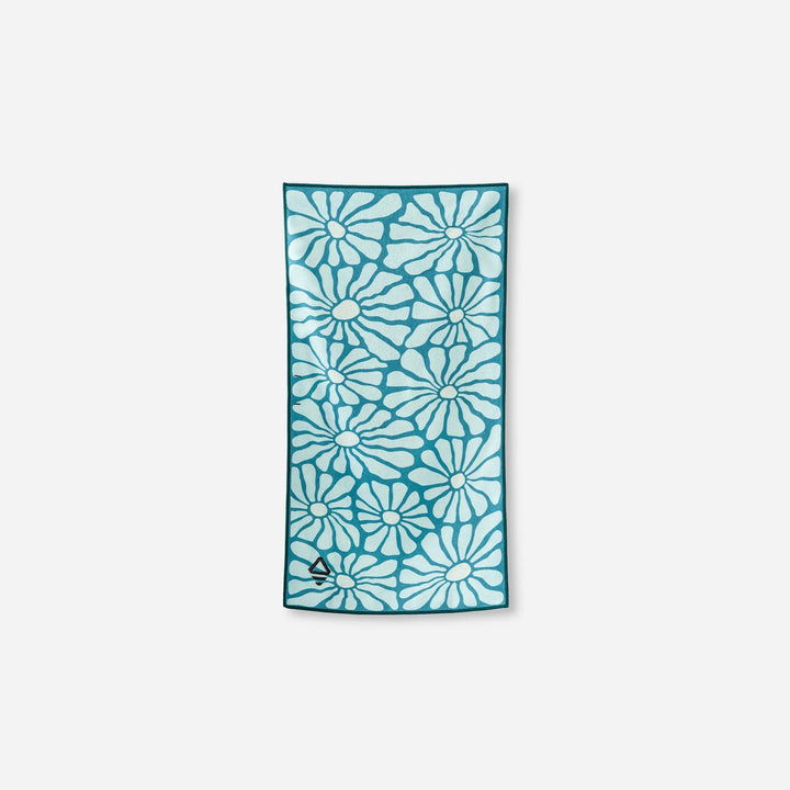 Hand Towel: Lazy Daisy Seafoam Green Nomadix