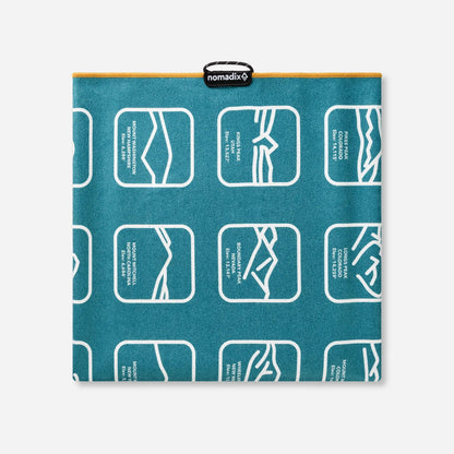 Original Towel: Peaks of the World Teal Ocean Nomadix