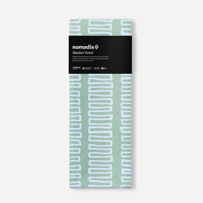 Blanket Towel: Switchback Seafoam Green Nomadix