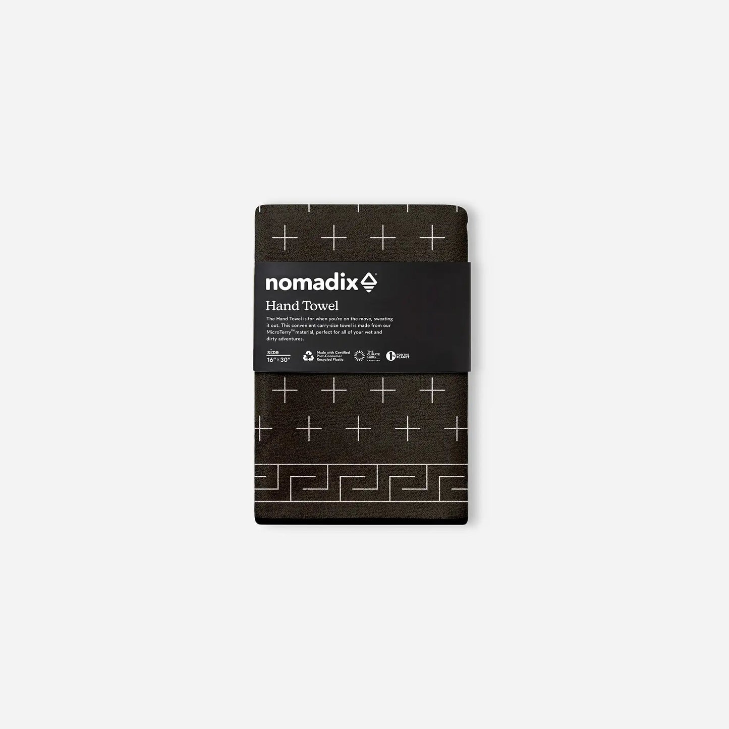 Hand Towel: Barton Black Nomadix