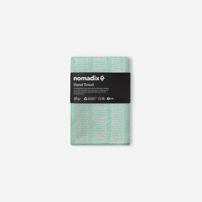 Hand Towel: Switchback Seafoam Green Nomadix