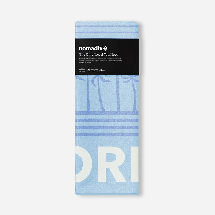 Original Towel: Florida Palms Coastal Blue Nomadix
