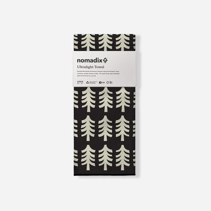 Ultralight Towel: Fresh Pines Black and Tan Nomadix