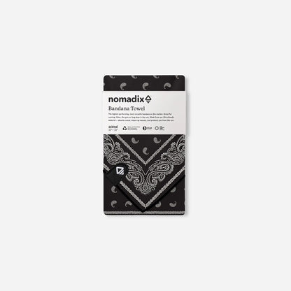 Bandana Towel: Paisley Black Nomadix