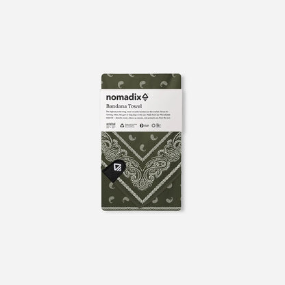 Bandana Towel: Paisley Forest Green Nomadix