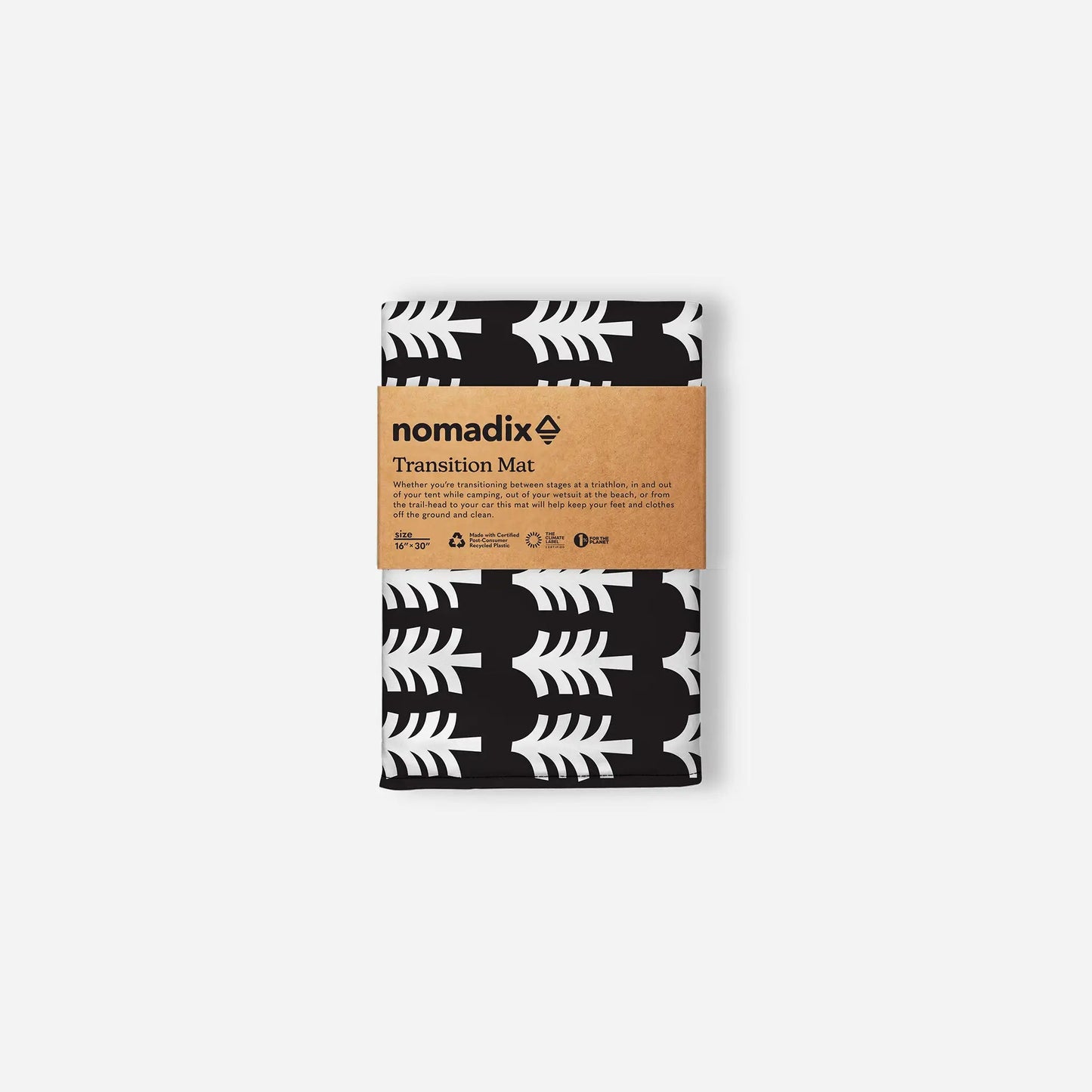 Transition Mat: Fresh Pines Black and Tan Nomadix