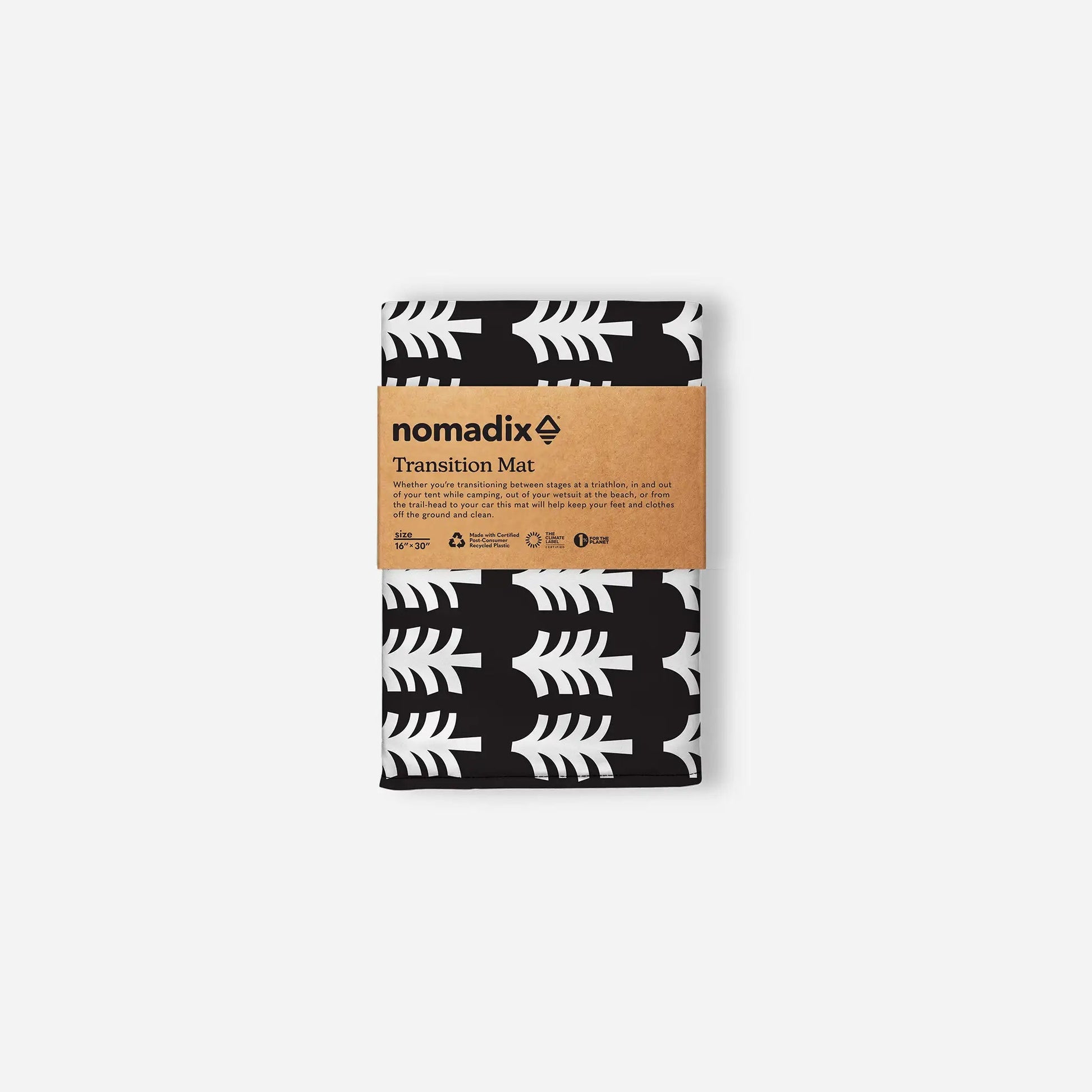 Transition Mat: Fresh Pines Black and Tan Nomadix