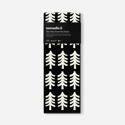 Original Towel: Fresh Pines Black and Tan Nomadix