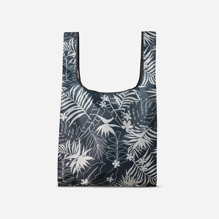Pocket Tote: Retro Palms Black Nomadix