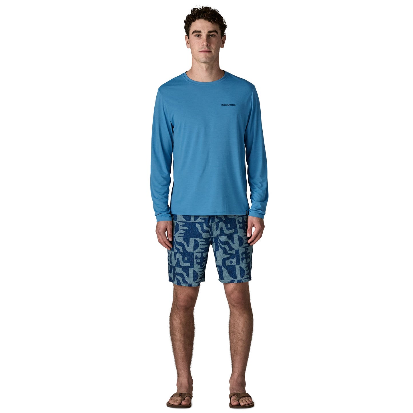 Patagonia M's L/S Cap Cool Daily Shirt - Boardshort Logo Patagonia