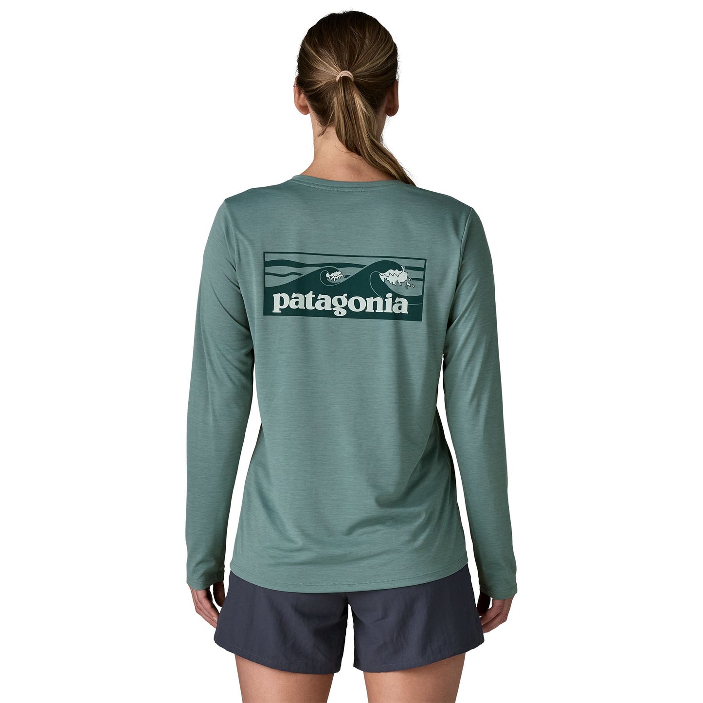 Patagonia W's L/S Cap Cool Daily Shirt - Boardshort Logo Patagonia