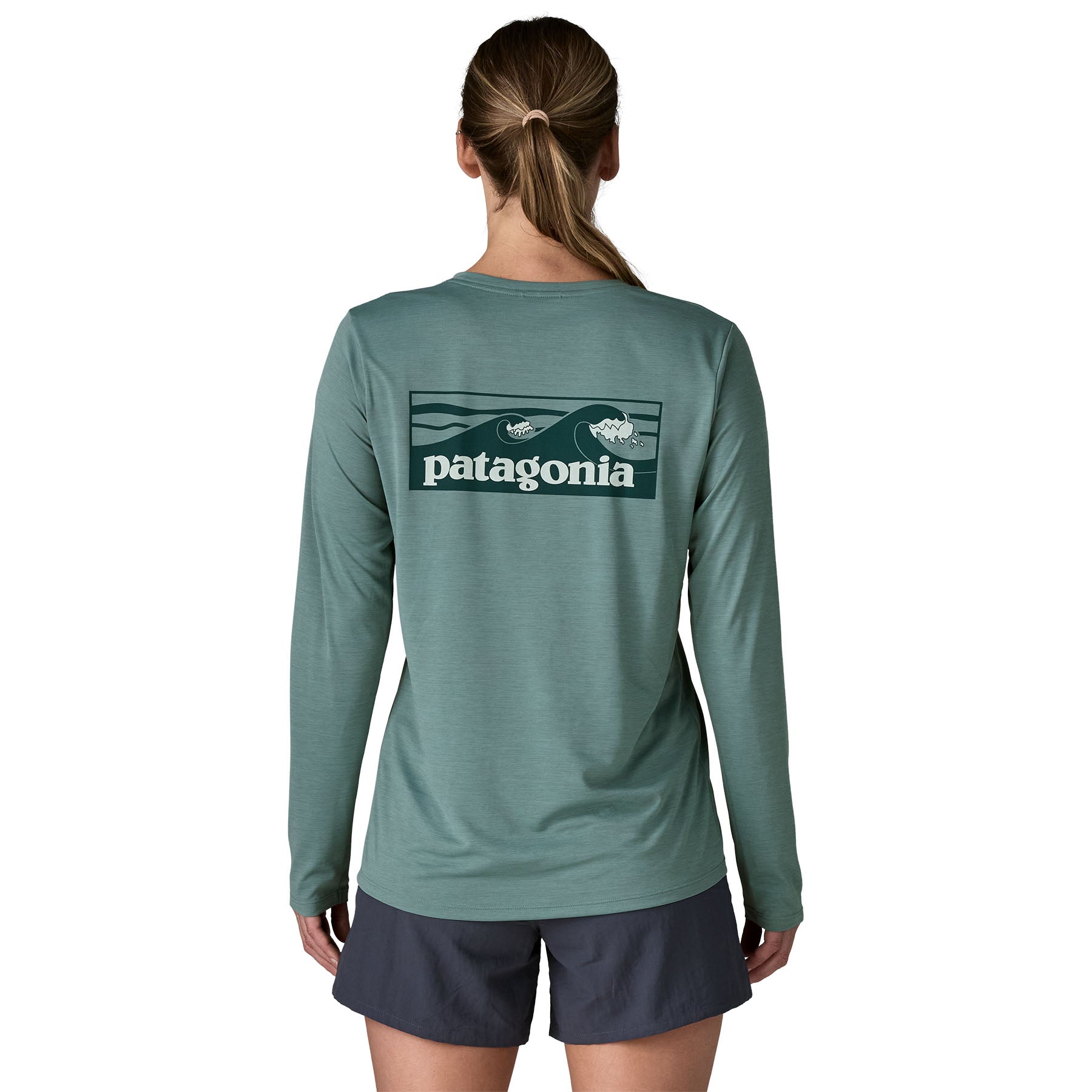 Patagonia W's L/S Cap Cool Daily Shirt - Boardshort Logo Patagonia