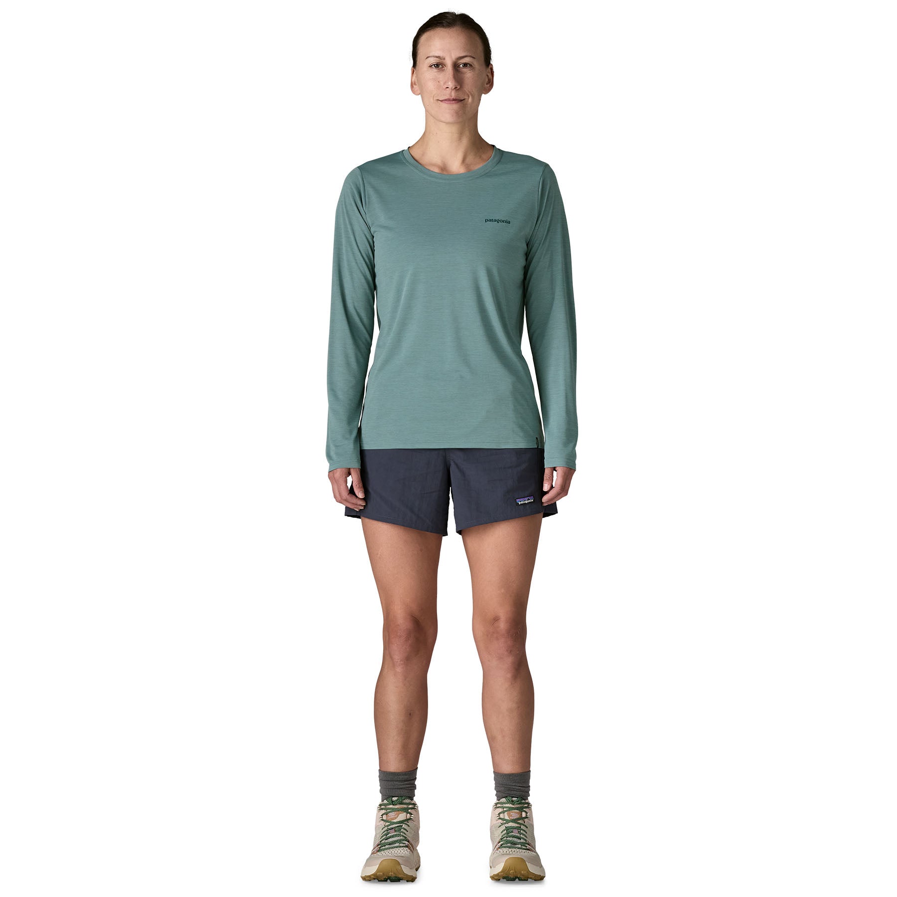 Patagonia W's L/S Cap Cool Daily Shirt - Boardshort Logo Patagonia