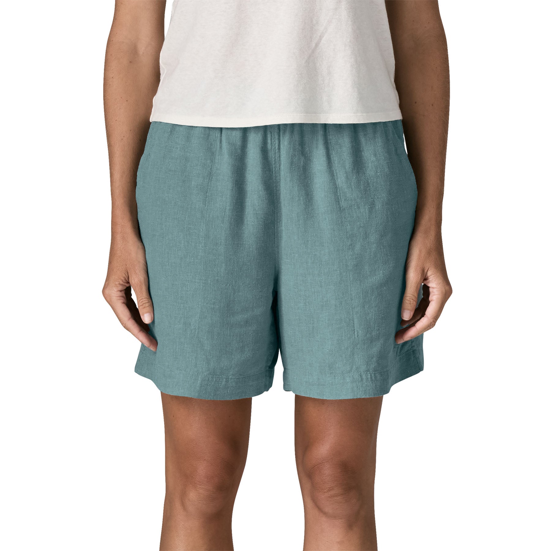 Patagonia W's Garden Island Long Shorts - 6 in Fox & Field