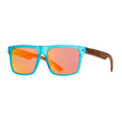 Matte Aqua / Zebra Wood / Red Mirror Polarized Lens