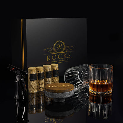Whiskey smoker in use