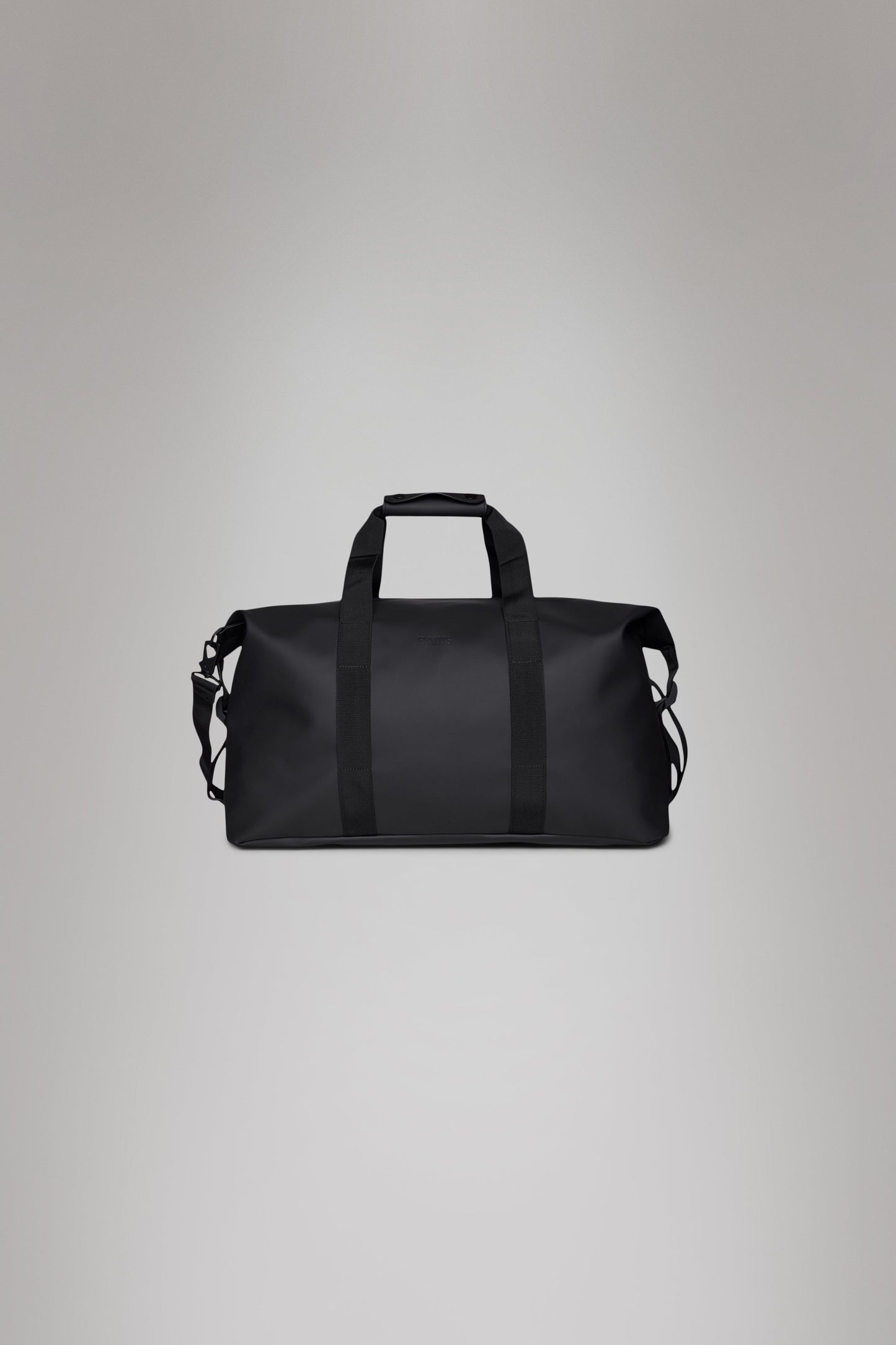 Rains Hilo Weekend Bag Black 36L H27 x D26 x W52 cm Weekender