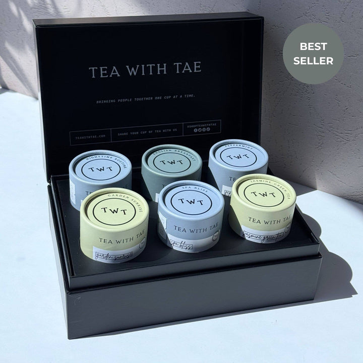 Tea bento box detail