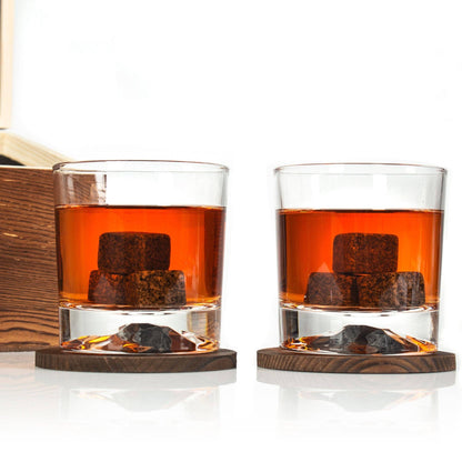 Whiskey glasses styled