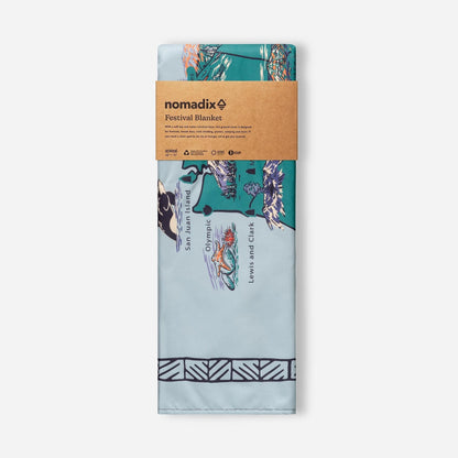 Festival Blanket: National Parks and Monuments Map Nomadix