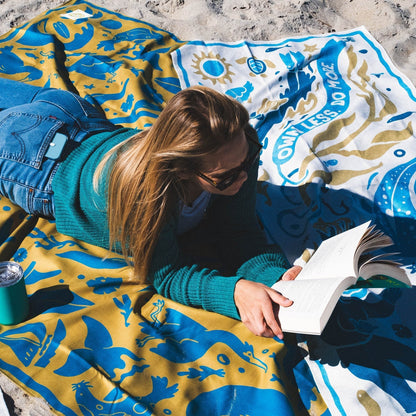 Festival Blanket: Nomadix x 5 Gyres: Kelp Swirl Nomadix