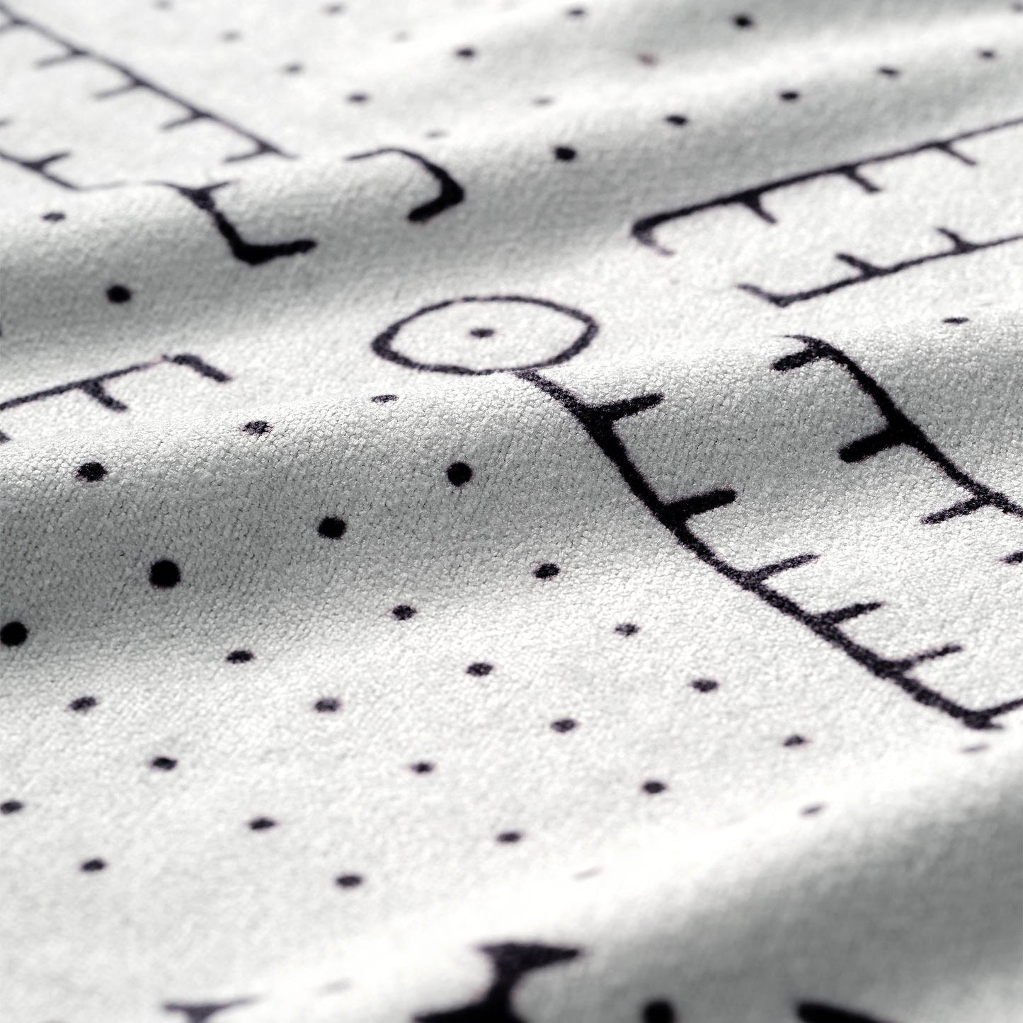Fitness Towel: Mud Cloth White Nomadix