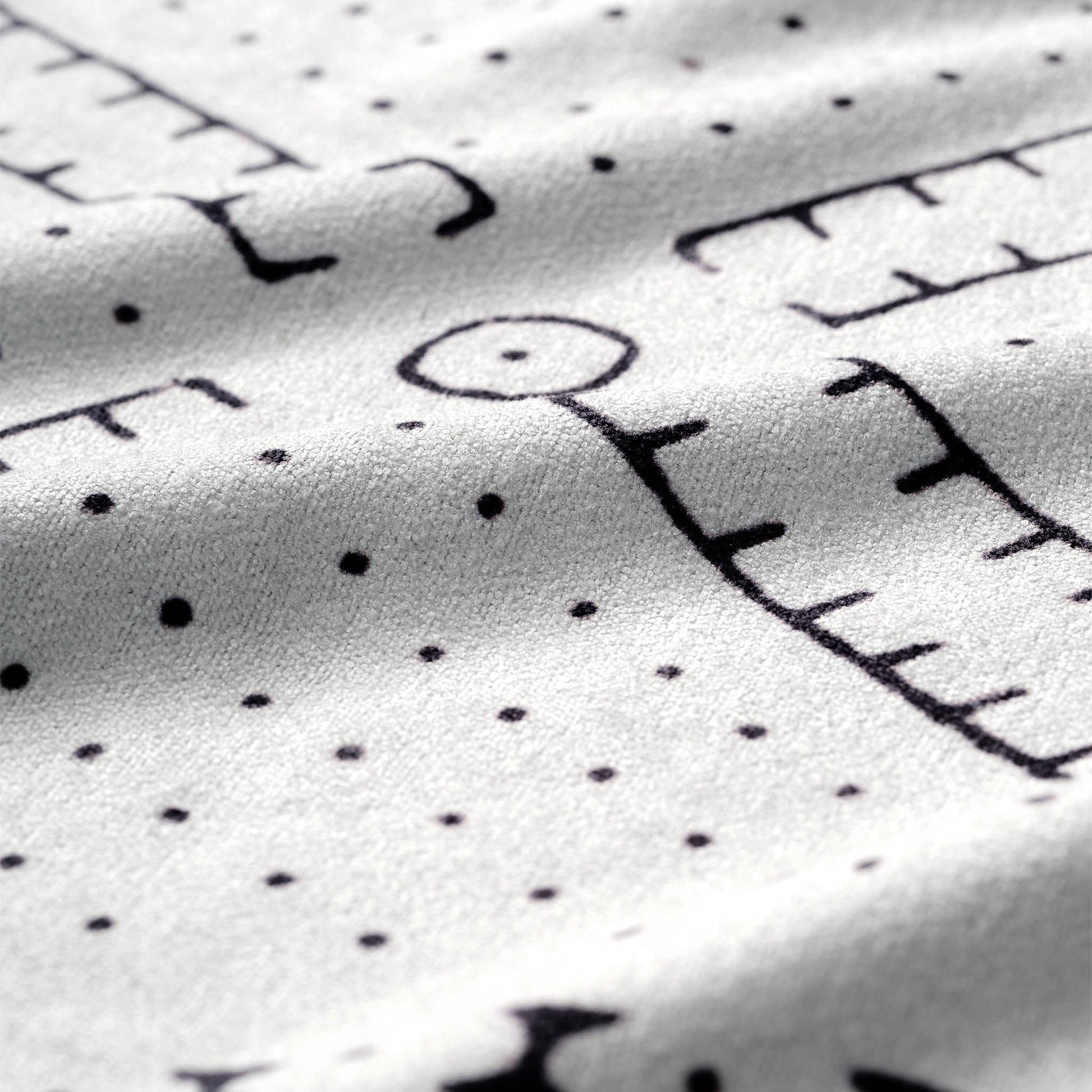 Fitness Towel: Mud Cloth White Nomadix