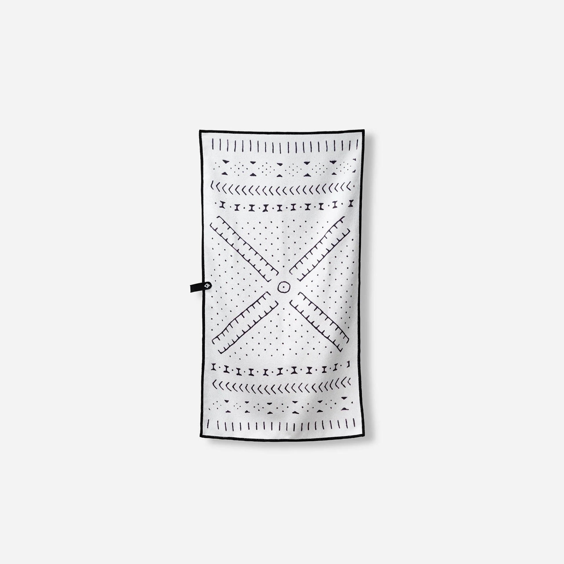 Fitness Towel: Mud Cloth White Nomadix