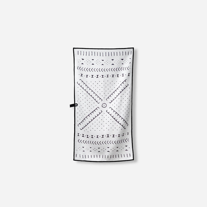 Fitness Towel: Mud Cloth White Nomadix