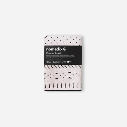 Fitness Towel: Mud Cloth White Nomadix