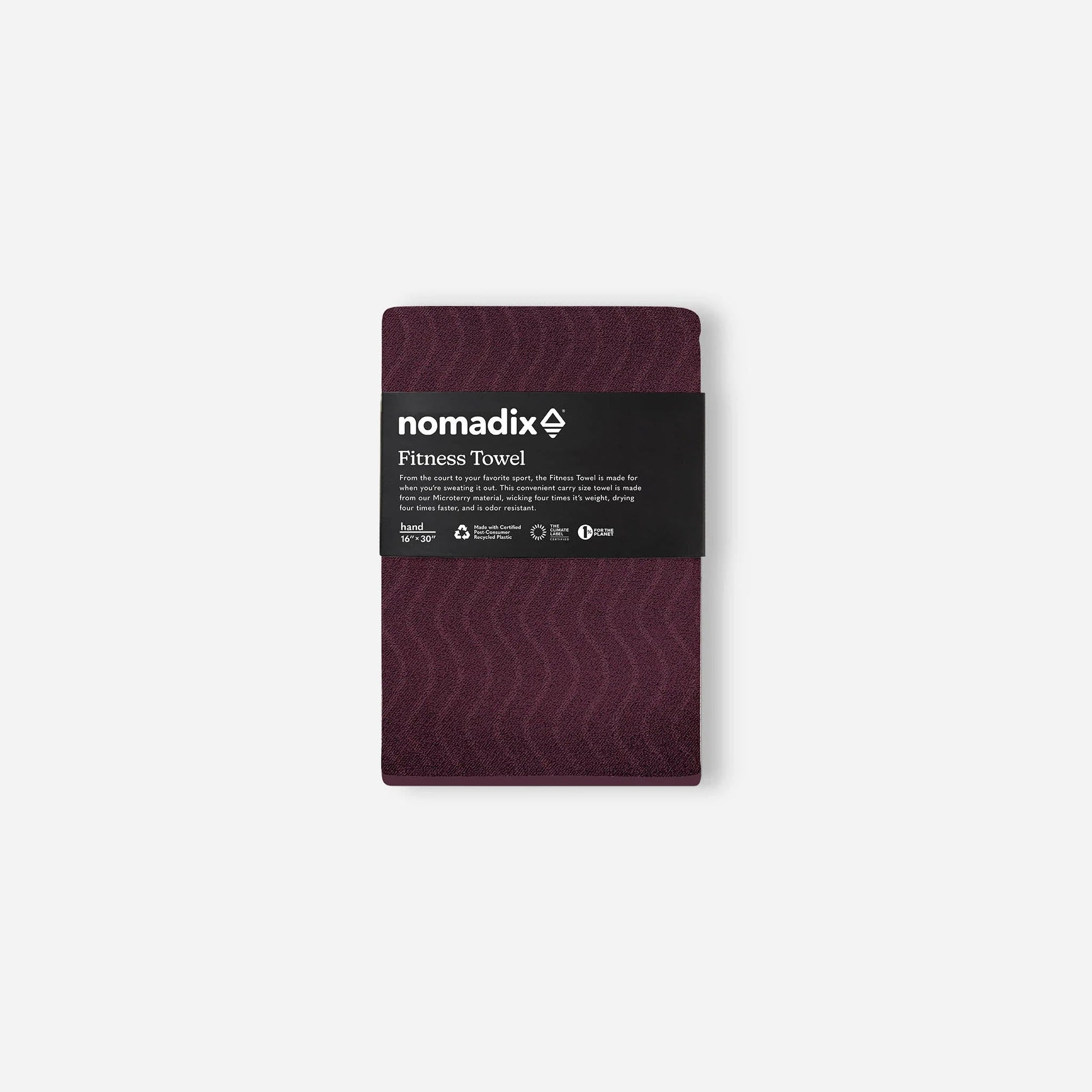 Fitness Towel: Regenerative Burgundy Nomadix