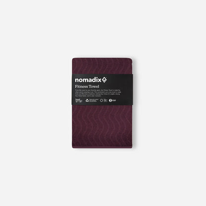 Fitness Towel: Regenerative Burgundy Nomadix