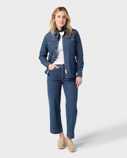 Stio Women's Slipstone Japanese Denim Shirt Stio