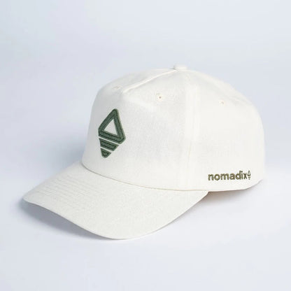 Logo Hat: Green & White Nomadix