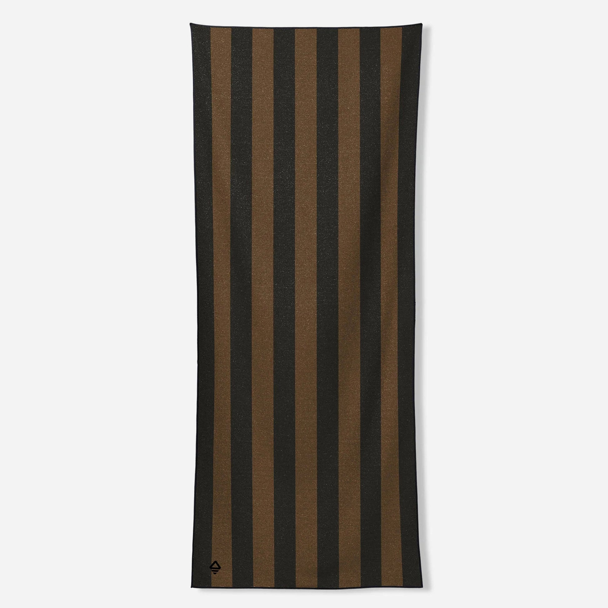 Original Towel: Cabana Stripe Black and Brown Nomadix