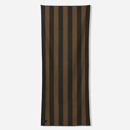 Original Towel: Cabana Stripe Black and Brown Nomadix