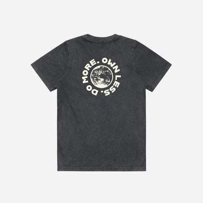Women's Tee Shirt: Journeys Washed Black Nomadix