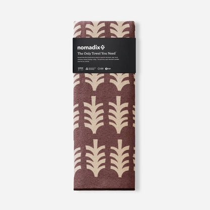 Original Towel: Fresh Pines Burgundy Beige Nomadix