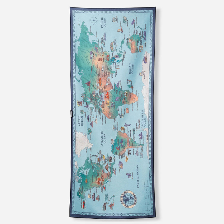 Original Towel: World Map Nomadix