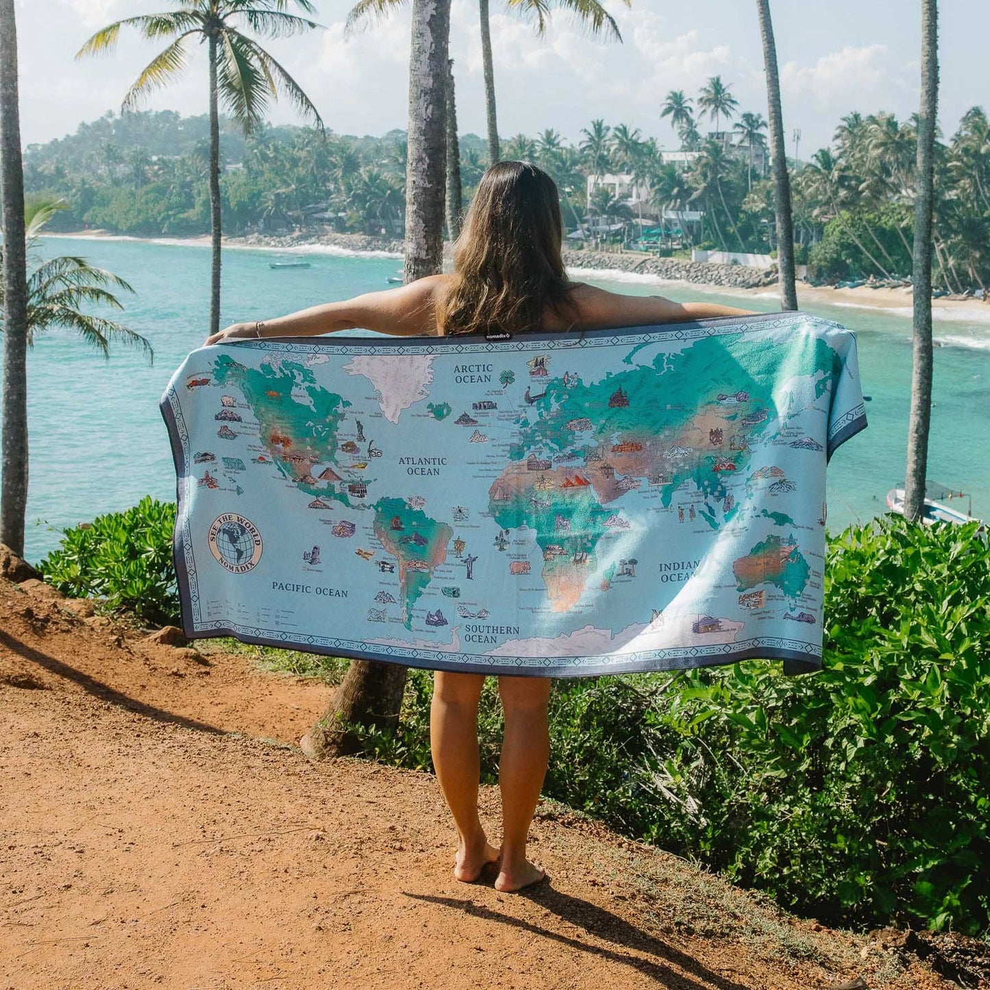 Original Towel: World Map Nomadix