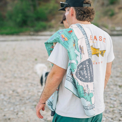 Ultralight Towel: National Parks and Monuments Map Nomadix