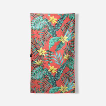 Ultralight Towel: Palms Coral Nomadix
