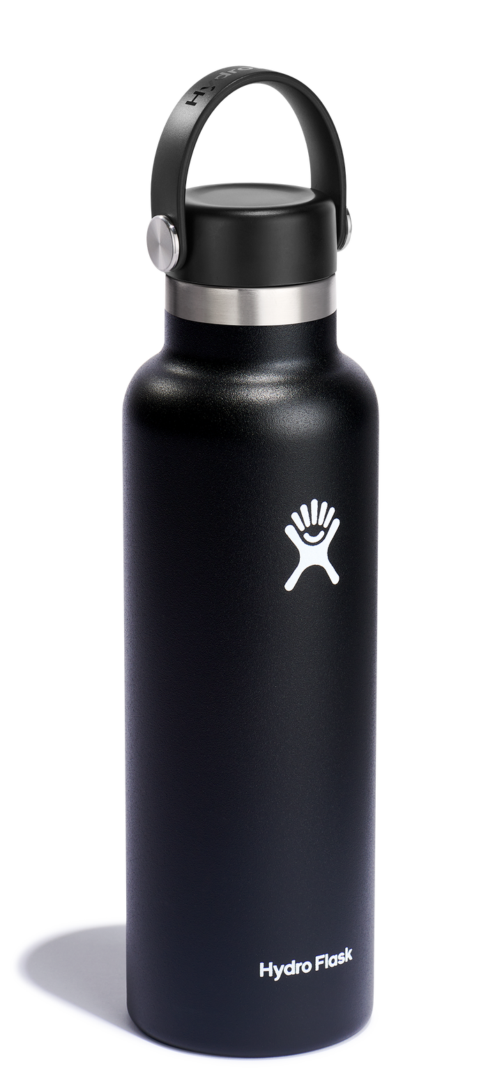 Standard Mouth Flex Cap Black 21 OZ Hydro Flask